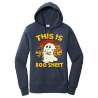 This Is Boo Sheet Cool Funny Halloween Design For Women's Pullover Hoodie