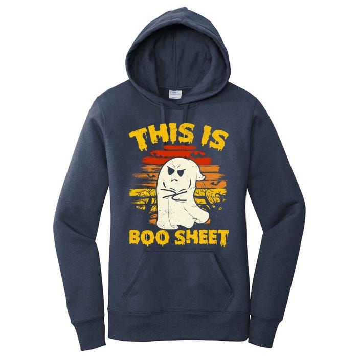 This Is Boo Sheet Cool Funny Halloween Design For Women's Pullover Hoodie