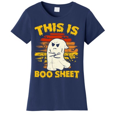 This Is Boo Sheet Cool Funny Halloween Design For Women's T-Shirt