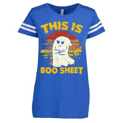 This Is Boo Sheet Cool Funny Halloween Design For Enza Ladies Jersey Football T-Shirt