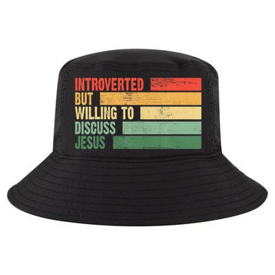Trendy Introverted But Willing To Discuss Jesus Cool Comfort Performance Bucket Hat