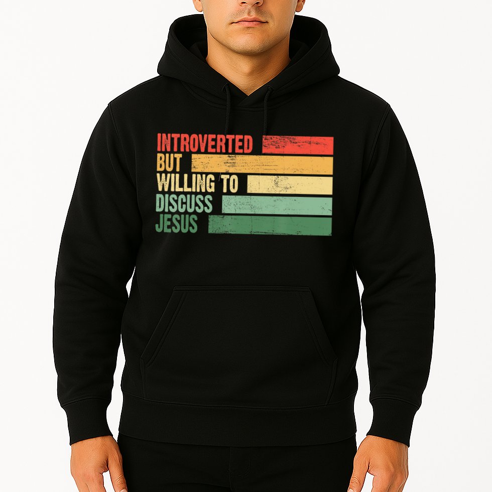 Trendy Introverted But Willing To Discuss Jesus Hoodie