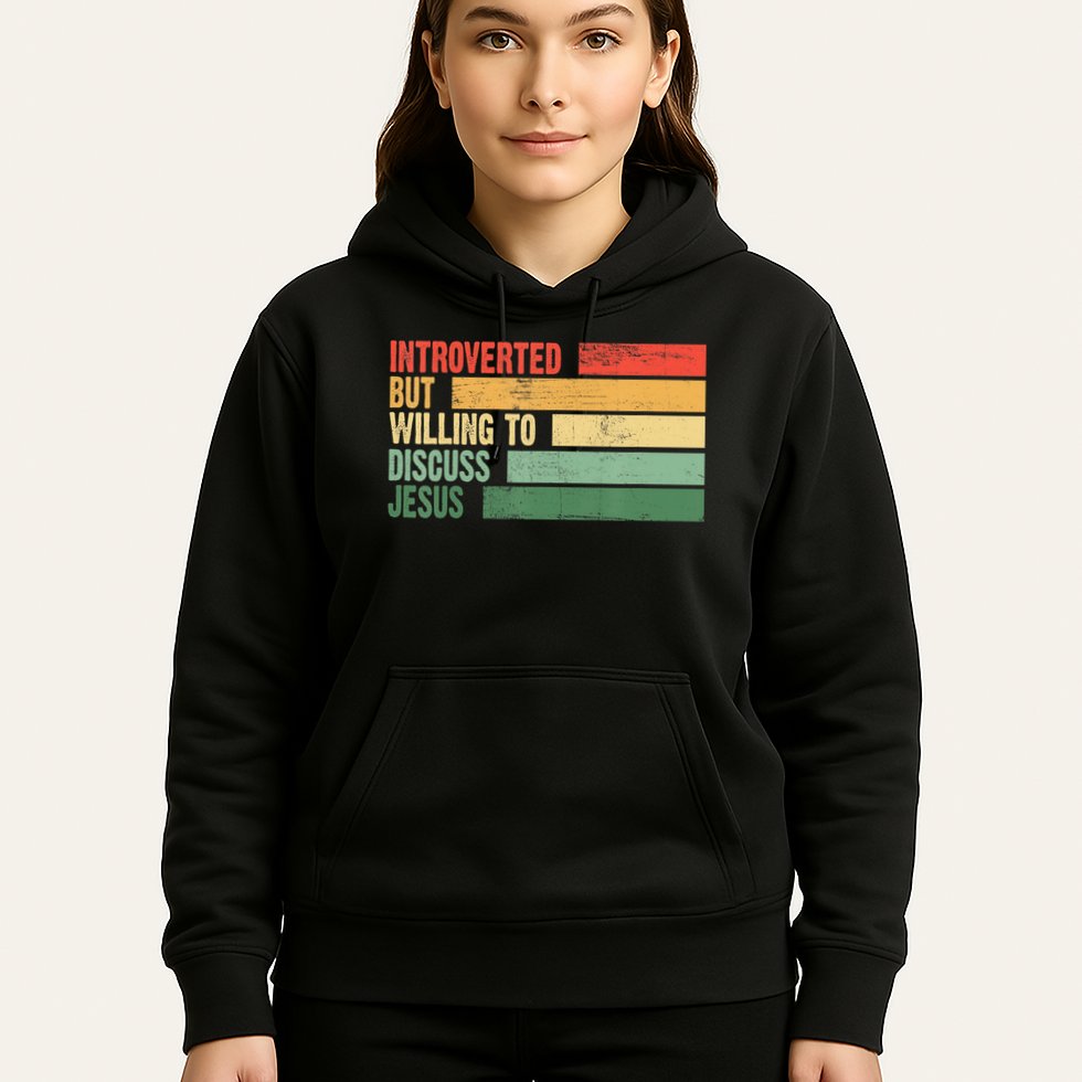 Trendy Introverted But Willing To Discuss Jesus Hoodie