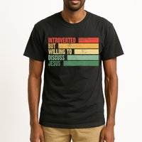 Trendy Introverted But Willing To Discuss Jesus Tall T-Shirt