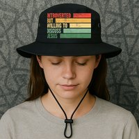 Trendy Introverted But Willing To Discuss Jesus Bucket Hat