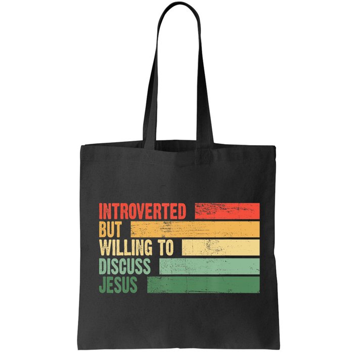 Trendy Introverted But Willing To Discuss Jesus Bag