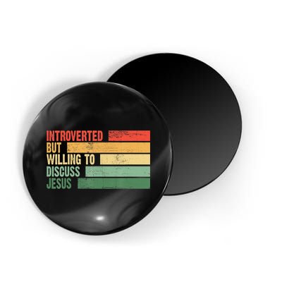 Trendy Introverted But Willing To Discuss Jesus Magnet