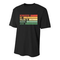 Trendy Introverted But Willing To Discuss Jesus Youth Performance Sprint T-Shirt