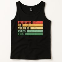Trendy Introverted But Willing To Discuss Jesus Tank Top