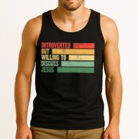 Trendy Introverted But Willing To Discuss Jesus Tank Top