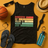 Trendy Introverted But Willing To Discuss Jesus Tank Top