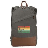 Trendy Introverted But Willing To Discuss Jesus Cotton Canvas Backpack