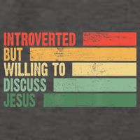 Trendy Introverted But Willing To Discuss Jesus Vector Backpack