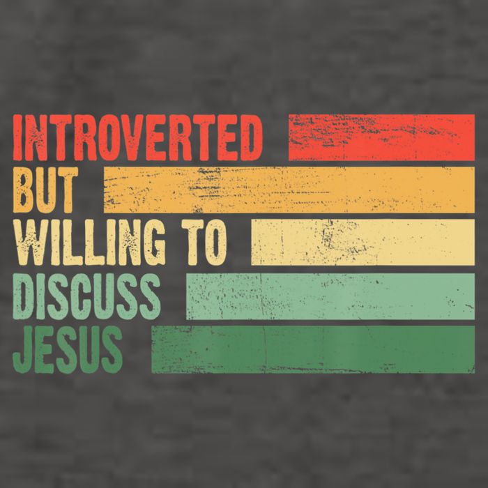 Trendy Introverted But Willing To Discuss Jesus Vector Backpack