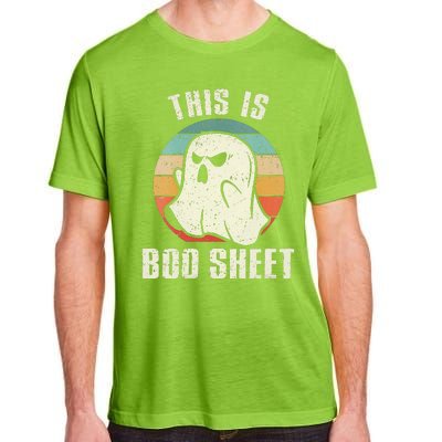 This Is Boo Sheet Funny Halloween Ghost Bedsheet Pun Adult ChromaSoft Performance T-Shirt