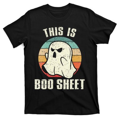 This Is Boo Sheet Funny Halloween Ghost Bedsheet Pun T-Shirt