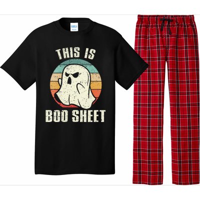 This Is Boo Sheet Funny Halloween Ghost Bedsheet Pun Pajama Set