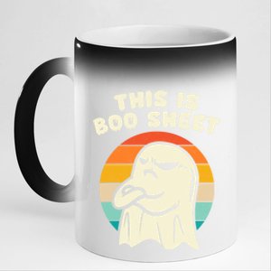 This Is Boo Sheegift Happy Halloween Funny Cute Ghost Meaningful Gift 11oz Black Color Changing Mug