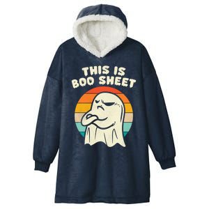 This Is Boo Sheegift Happy Halloween Funny Cute Ghost Meaningful Gift Hooded Wearable Blanket