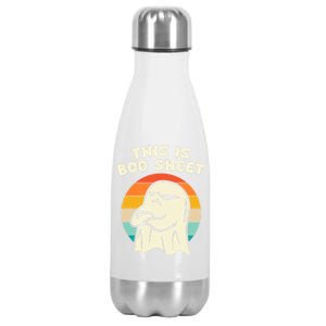 This Is Boo Sheegift Happy Halloween Funny Cute Ghost Meaningful Gift Stainless Steel Insulated Water Bottle