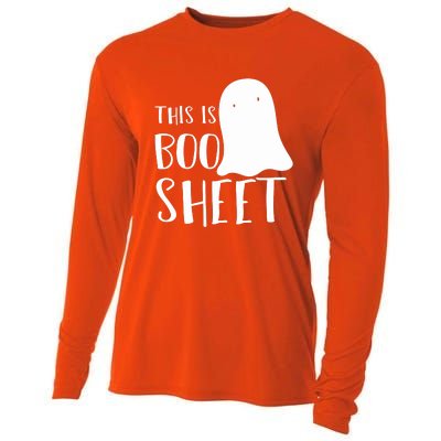 This Is Boo Sheet Ghost Retro Halloween Costume Cooling Performance Long Sleeve Crew