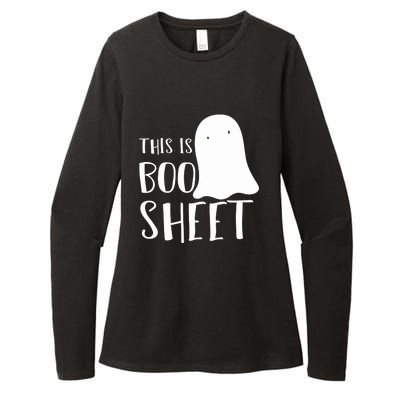 This Is Boo Sheet Ghost Retro Halloween Costume Womens CVC Long Sleeve Shirt