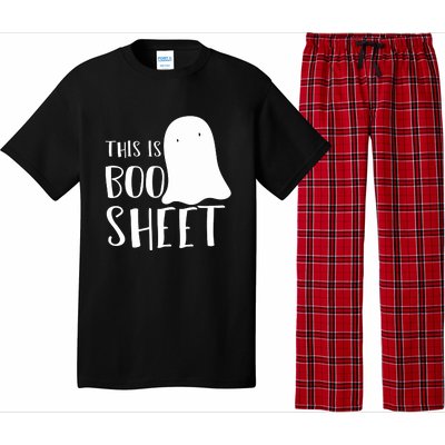 This Is Boo Sheet Ghost Retro Halloween Costume Pajama Set