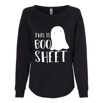 This Is Boo Sheet Ghost Retro Halloween Costume Womens California Wash Sweatshirt