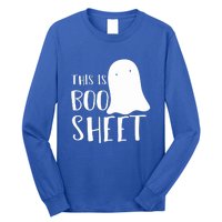 This Is Boo Sheet Ghost Retro Halloween Costume Long Sleeve Shirt