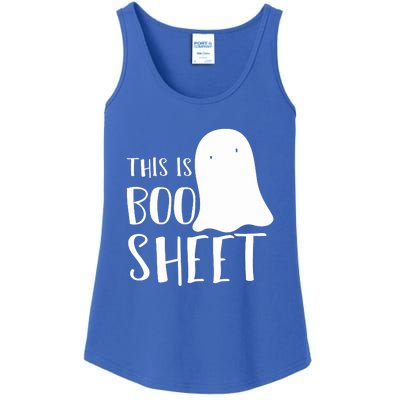 This Is Boo Sheet Ghost Retro Halloween Costume Ladies Essential Tank