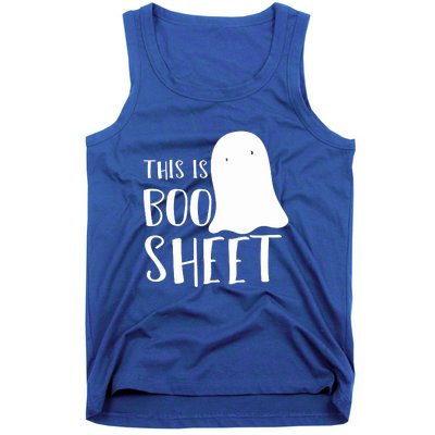 This Is Boo Sheet Ghost Retro Halloween Costume Tank Top