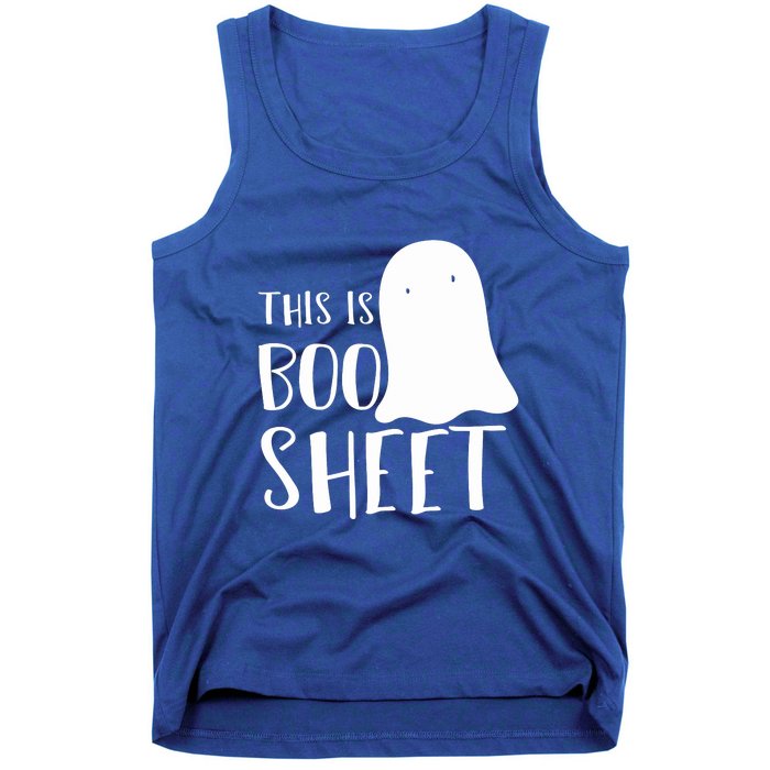 This Is Boo Sheet Ghost Retro Halloween Costume Tank Top