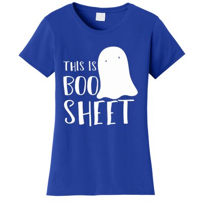 This Is Boo Sheet Ghost Retro Halloween Costume Women's T-Shirt