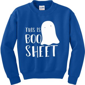 This Is Boo Sheet Ghost Retro Halloween Costume Kids Sweatshirt