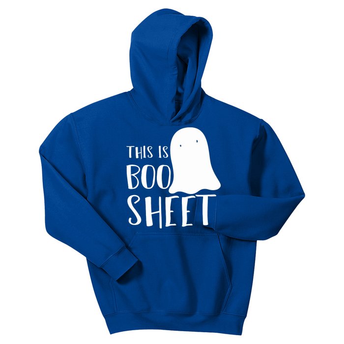 This Is Boo Sheet Ghost Retro Halloween Costume Kids Hoodie