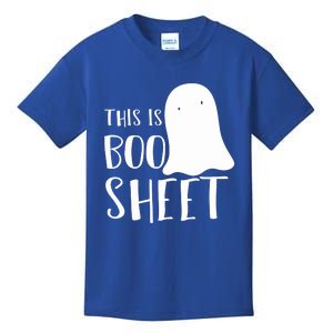 This Is Boo Sheet Ghost Retro Halloween Costume Kids T-Shirt