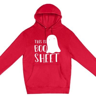 This Is Boo Sheet Ghost Retro Halloween Costume Premium Pullover Hoodie