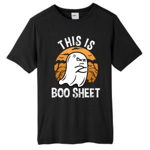 This Is Boo Sheet Funny Ghost Costume Halloween Gift Tall Fusion ChromaSoft Performance T-Shirt