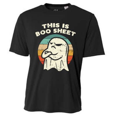 This Is Boo Sheet Ghost Retro Halloween Costume Cooling Performance Crew T-Shirt