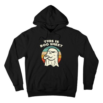 This Is Boo Sheet Ghost Retro Halloween Costume Hoodie