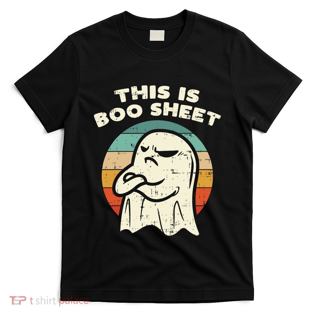 This Is Boo Sheet Ghost Retro Halloween Costume T-Shirt