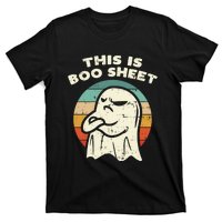 This Is Boo Sheet Ghost Retro Halloween Costume T-Shirt