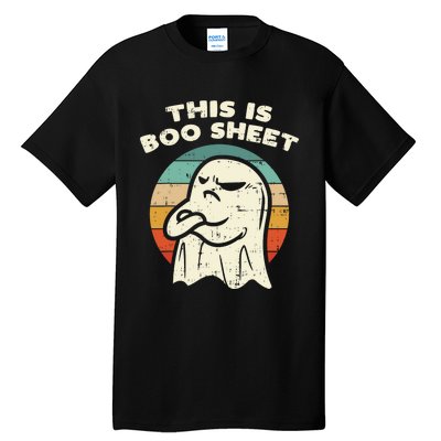 This Is Boo Sheet Ghost Retro Halloween Costume Tall T-Shirt