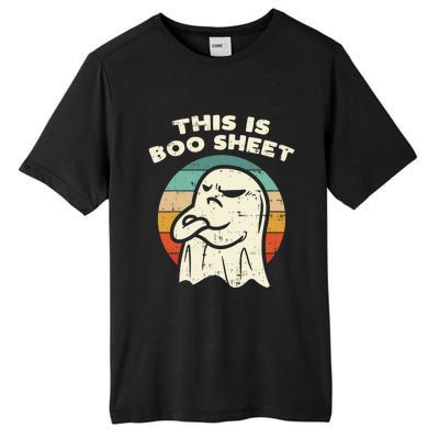 This Is Boo Sheet Ghost Retro Halloween Costume Tall Fusion ChromaSoft Performance T-Shirt