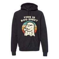 This Is Boo Sheet Ghost Retro Halloween Costume Premium Hoodie