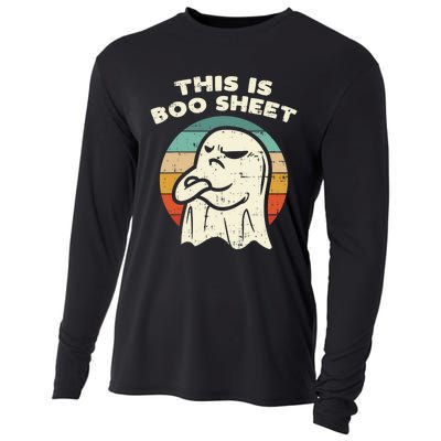 This Is Boo Sheet Ghost Retro Halloween Costume Cooling Performance Long Sleeve Crew