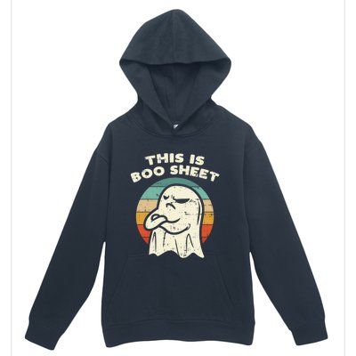 This Is Boo Sheet Ghost Retro Halloween Costume Urban Pullover Hoodie