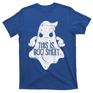 This Is Boo Sheet Lazy Halloween Costume Funny Ghost Pun T-Shirt