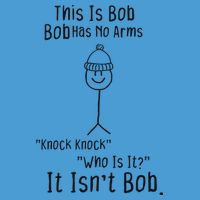 This Is Bob No Arms Knock Knock Stickman Joke Funny Tie Dye Hoodie