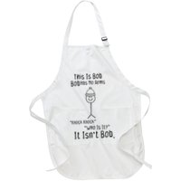 This Is Bob No Arms Knock Knock Stickman Joke Funny Apron